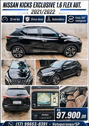 NISSAN KICKS 1.6 16V FLEXSTART EXCLUSIVE XTRONIC NISSAN KICKS 1.6 16V FLEXSTART EXCLUSIVE XTRONIC